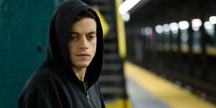 Rami Malek in mr robot Rami Malek in mr robot