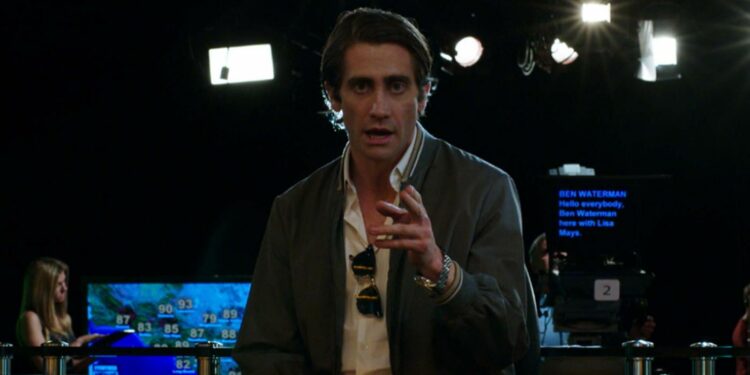 Lou Bloom played by Jake Gyllenhaal in Nightcrawler Lou Bloom played by Jake Gyllenhaal in Nightcrawler