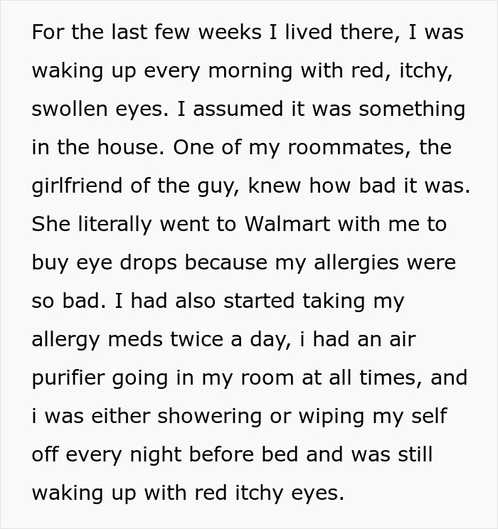 Guy Tries To Prove Roommate Is Not Allergic To Grass By Putting Some In Her Pillow Guy Tries To Prove Roommate Is Not Allergic To Grass By Putting Some In Her Pillow