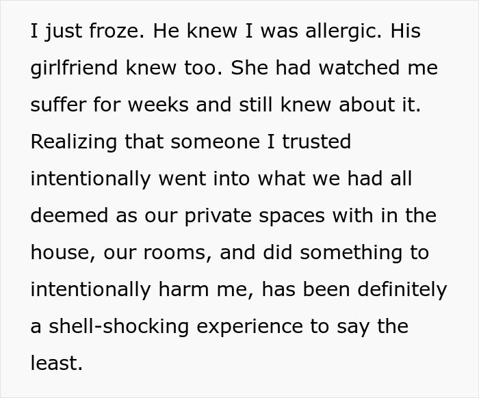 Guy Tries To Prove Roommate Is Not Allergic To Grass By Putting Some In Her Pillow Guy Tries To Prove Roommate Is Not Allergic To Grass By Putting Some In Her Pillow