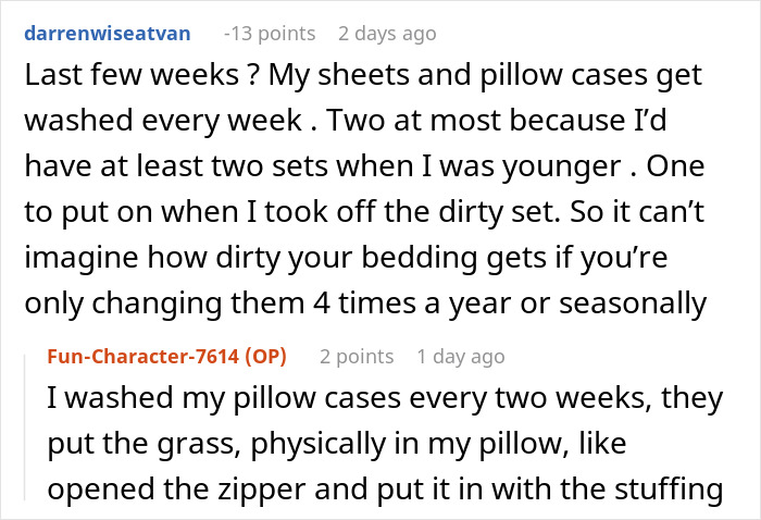 Guy Tries To Prove Roommate Is Not Allergic To Grass By Putting Some In Her Pillow Guy Tries To Prove Roommate Is Not Allergic To Grass By Putting Some In Her Pillow