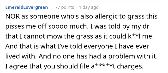 Guy Tries To Prove Roommate Is Not Allergic To Grass By Putting Some In Her Pillow Guy Tries To Prove Roommate Is Not Allergic To Grass By Putting Some In Her Pillow
