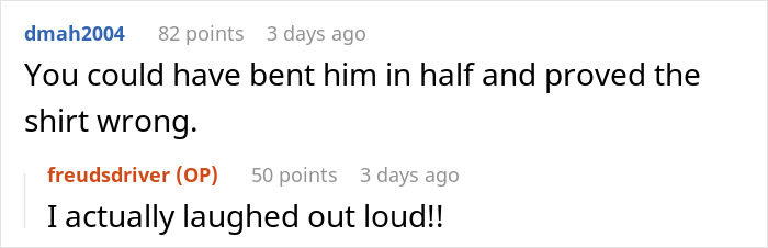 Guy Puts An Inappropriate Shirt As A Dare To Dinner With GF’s Parents, The Dad Doesn’t Let It Slide