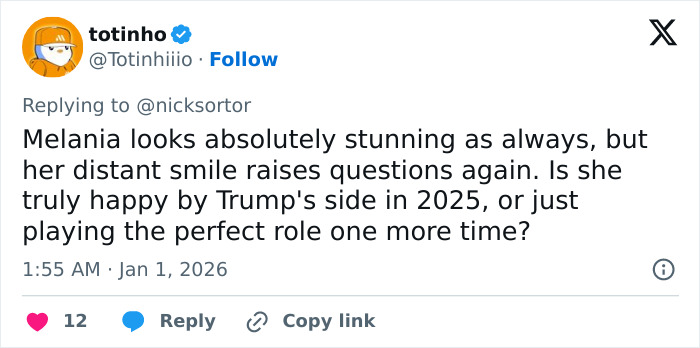 Melania Trump’s Body Language At Mar-a-Lago New Year’s Eve Bash Prompts Theories