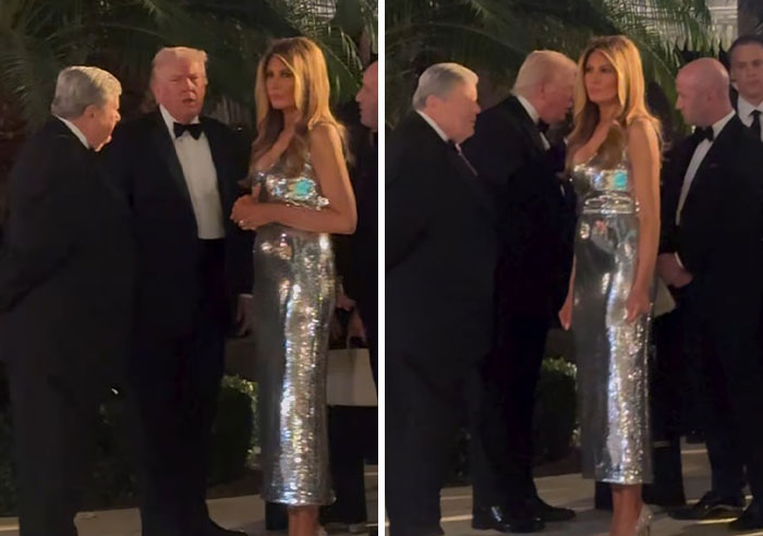 Melania Trump’s Body Language At Mar-a-Lago New Year’s Eve Bash Prompts Theories