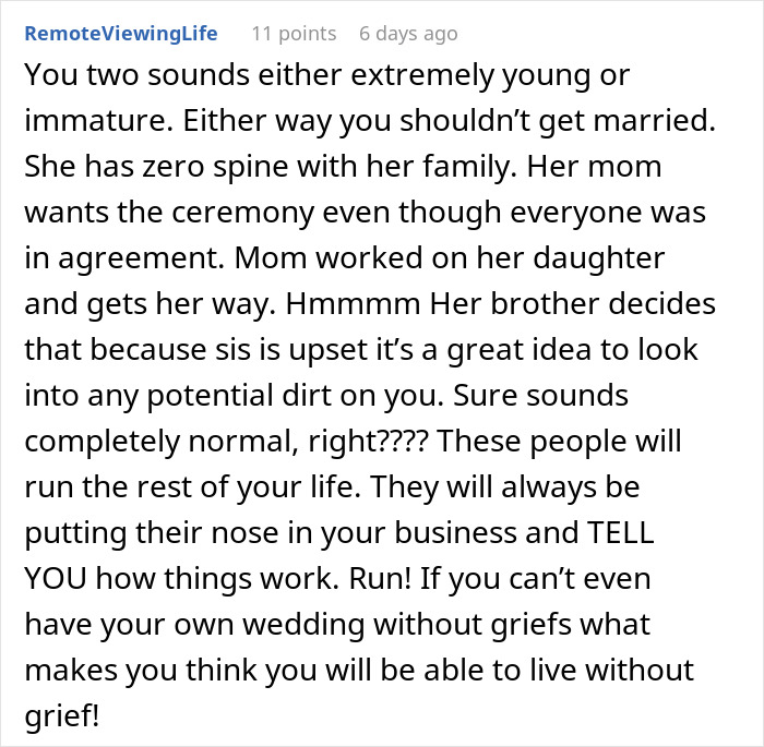 Man Considers Canceling His Wedding After Fiancée’s Family Hires A PI To Dig Up His “Dirt”