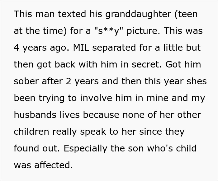 “His Mom Deserves The Hate”: Woman Bans MIL’s Creepy Husband From Her Home, Marriage Starts Falling Apart