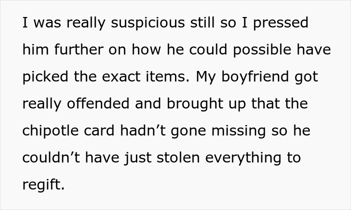 Woman Confused About Christmas Gifts From BF As They Are The Exact Items That Went Missing Earlier