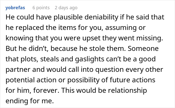 Woman Confused About Christmas Gifts From BF As They Are The Exact Items That Went Missing Earlier