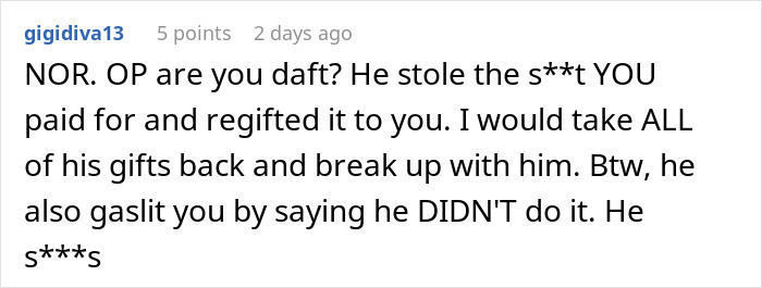 Woman Confused About Christmas Gifts From BF As They Are The Exact Items That Went Missing Earlier
