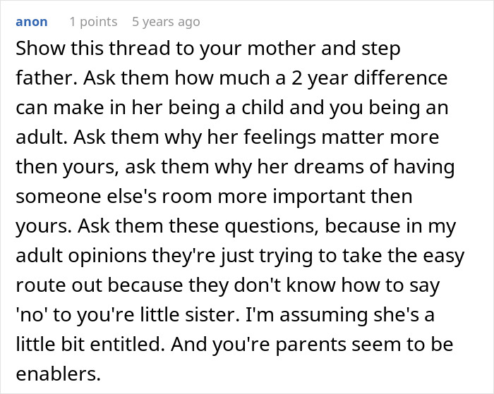 Teen Accused Of Crushing Half-Sister&rsquo;s Dreams By Refusing The Thing She Wanted For Christmas