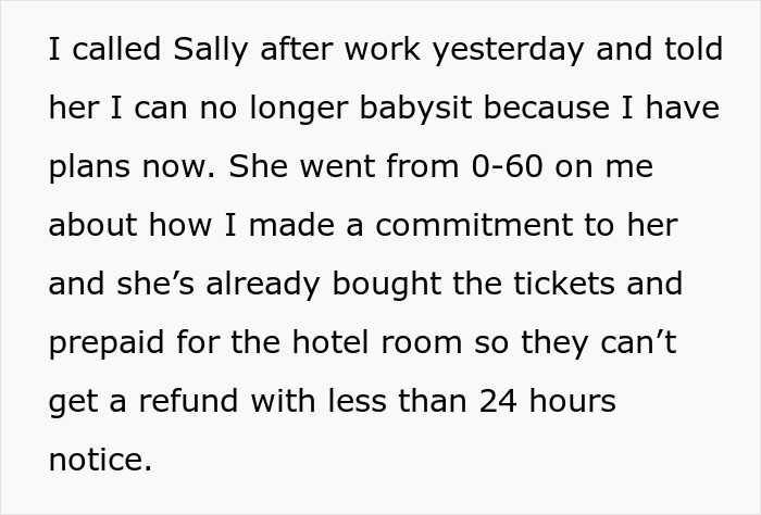 Bro Promises To Babysit Sis’ Kids For Her Anniversary, Cancels Last Minute After Being Asked On Date Bro Promises To Babysit Sis’ Kids For Her Anniversary, Cancels Last Minute After Being Asked On Date
