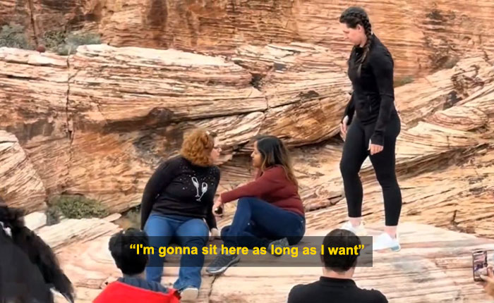“First Karen Of 2026”: Woman Blocks Tourist&rsquo;s Shot In Viral Red Rock Canyon Incident