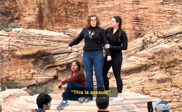 “First Karen Of 2026”: Woman Blocks Tourist&rsquo;s Shot In Viral Red Rock Canyon Incident