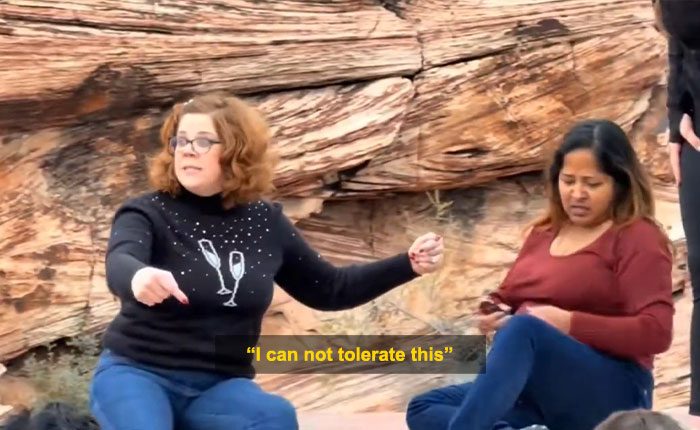 “First Karen Of 2026”: Woman Blocks Tourist&rsquo;s Shot In Viral Red Rock Canyon Incident