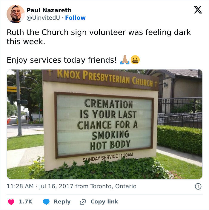 72 Church Signs With Jokes So Good, They Deserve An Amen (New Pics)