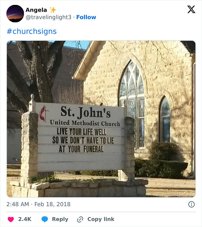 72 Church Signs With Jokes So Good, They Deserve An Amen (New Pics)