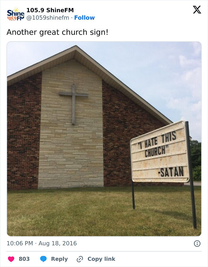 72 Church Signs With Jokes So Good, They Deserve An Amen (New Pics)