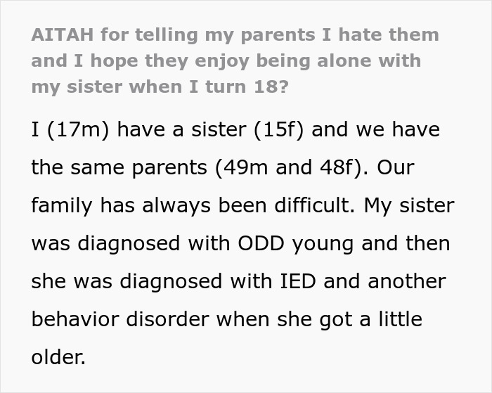 Teen Lives In Fear Of His Violent Sister, Parents Can’t Believe He Hates Them