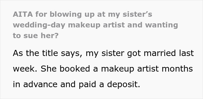 Makeup Artist Pretends To Be Sick On Woman’s Wedding Day For “Easy Money”