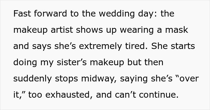 Makeup Artist Pretends To Be Sick On Woman’s Wedding Day For “Easy Money”
