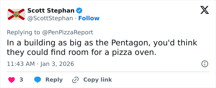 “Better Intel Than Politicians”: Pentagon Pizza Spike During Venezuela Attack Revives Bizarre Theory