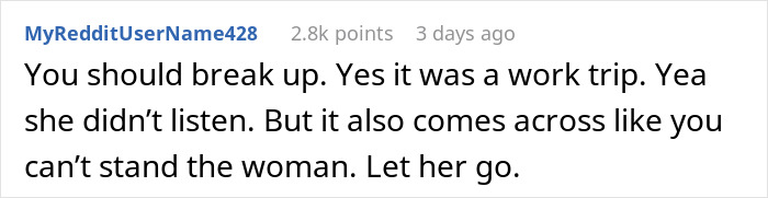 Man Loses It When GF Can’t Comprehend That His Business Trip Is Not Their Romantic Getaway Man Loses It When GF Can’t Comprehend That His Business Trip Is Not Their Romantic Getaway