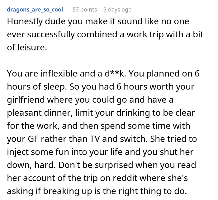 Man Loses It When GF Can’t Comprehend That His Business Trip Is Not Their Romantic Getaway Man Loses It When GF Can’t Comprehend That His Business Trip Is Not Their Romantic Getaway