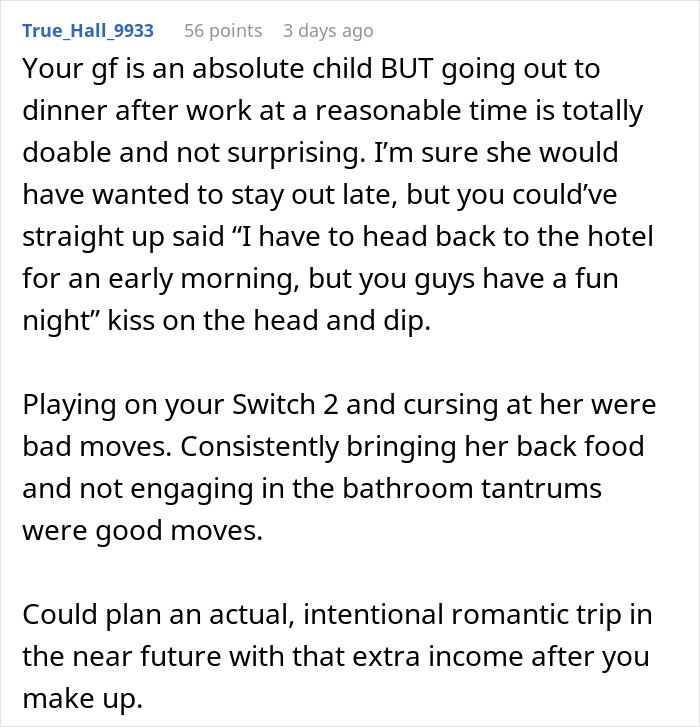 Man Loses It When GF Can’t Comprehend That His Business Trip Is Not Their Romantic Getaway Man Loses It When GF Can’t Comprehend That His Business Trip Is Not Their Romantic Getaway