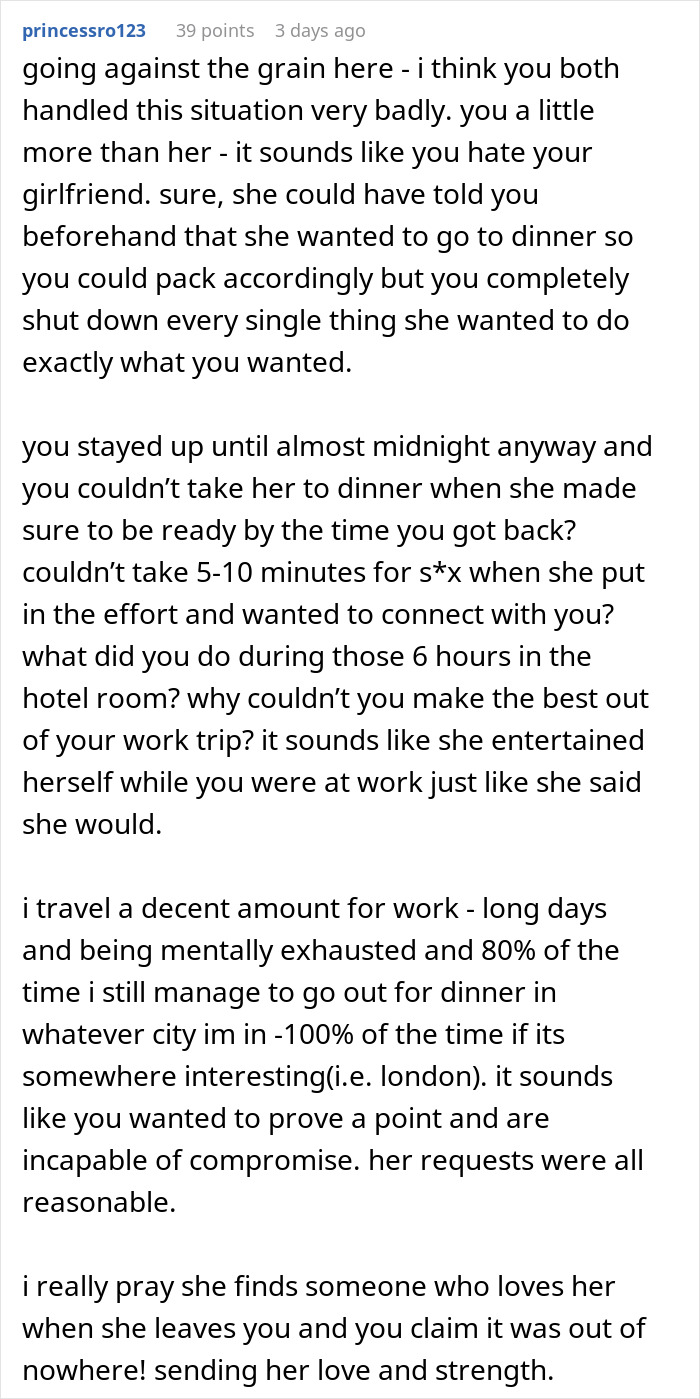 Man Loses It When GF Can’t Comprehend That His Business Trip Is Not Their Romantic Getaway Man Loses It When GF Can’t Comprehend That His Business Trip Is Not Their Romantic Getaway