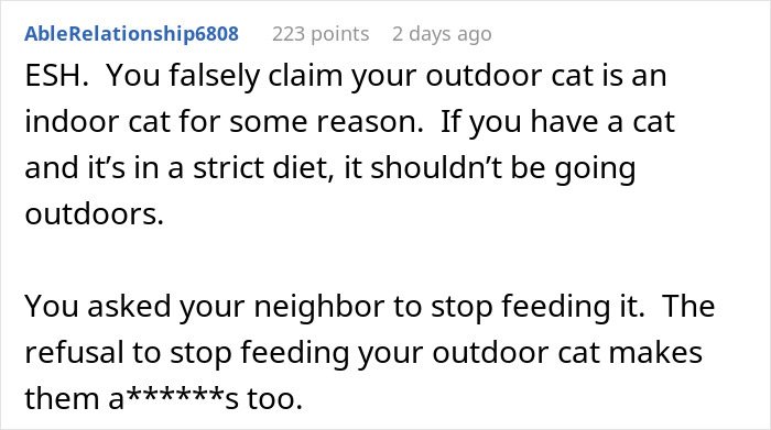 Woman Ignores Neighbor’s Warning To Stop Feeding Their Cat, Starts Getting 5 AM Wake-Up Meows Woman Ignores Neighbor’s Warning To Stop Feeding Their Cat, Starts Getting 5 AM Wake-Up Meows