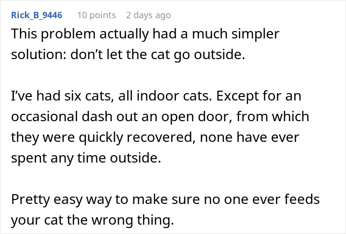 Woman Ignores Neighbor’s Warning To Stop Feeding Their Cat, Starts Getting 5 AM Wake-Up Meows Woman Ignores Neighbor’s Warning To Stop Feeding Their Cat, Starts Getting 5 AM Wake-Up Meows