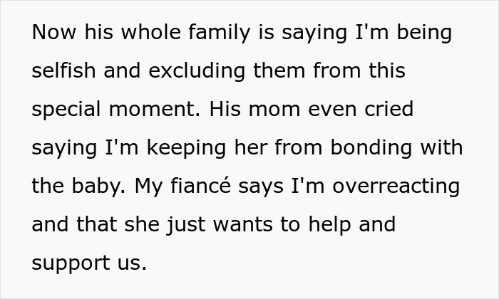 Pregnant Woman Doesn’t Want Fiancé’s Mom In Delivery Room, He Asks Her To “Compromise” Pregnant Woman Doesn’t Want Fiancé’s Mom In Delivery Room, He Asks Her To “Compromise”