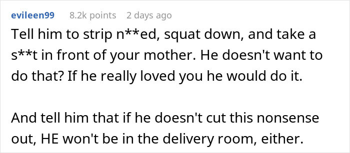 Pregnant Woman Doesn’t Want Fiancé’s Mom In Delivery Room, He Asks Her To “Compromise” Pregnant Woman Doesn’t Want Fiancé’s Mom In Delivery Room, He Asks Her To “Compromise”
