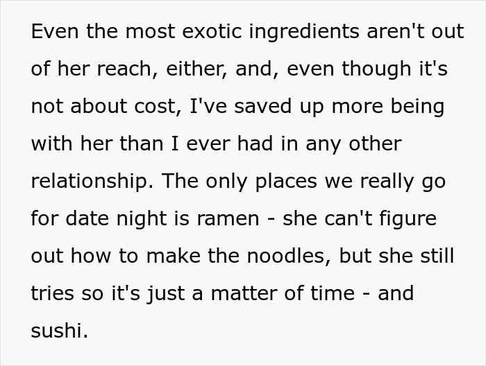 “Don’t Think It’s Worth It”: Man Wonders Why His GF Wants To Go Out Instead Of Cooking For Him “Don’t Think It’s Worth It”: Man Wonders Why His GF Wants To Go Out Instead Of Cooking For Him