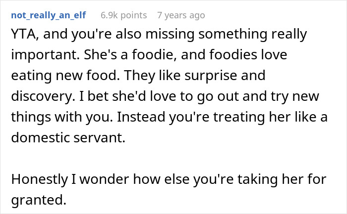 “Don’t Think It’s Worth It”: Man Wonders Why His GF Wants To Go Out Instead Of Cooking For Him “Don’t Think It’s Worth It”: Man Wonders Why His GF Wants To Go Out Instead Of Cooking For Him