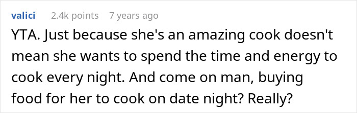 “Don’t Think It’s Worth It”: Man Wonders Why His GF Wants To Go Out Instead Of Cooking For Him “Don’t Think It’s Worth It”: Man Wonders Why His GF Wants To Go Out Instead Of Cooking For Him
