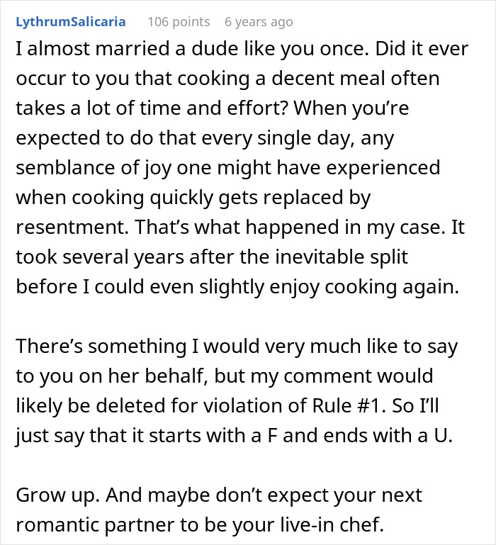 “Don’t Think It’s Worth It”: Man Wonders Why His GF Wants To Go Out Instead Of Cooking For Him “Don’t Think It’s Worth It”: Man Wonders Why His GF Wants To Go Out Instead Of Cooking For Him