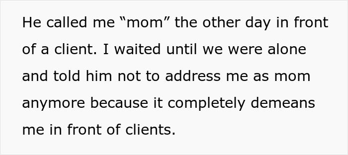 Woman Weirded Out As Coworker Insists On Calling Her His “Work Mom”