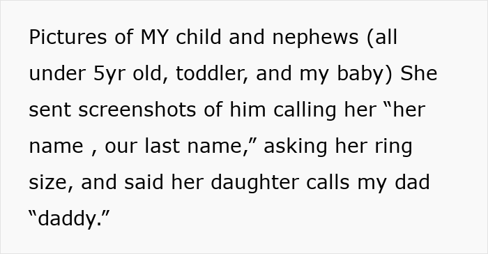 Dad’s Mistress Texts His Adult Daughter On NYE, Mom Devastated As Proof Exposes Months-Long Affair Dad’s Mistress Texts His Adult Daughter On NYE, Mom Devastated As Proof Exposes Months-Long Affair