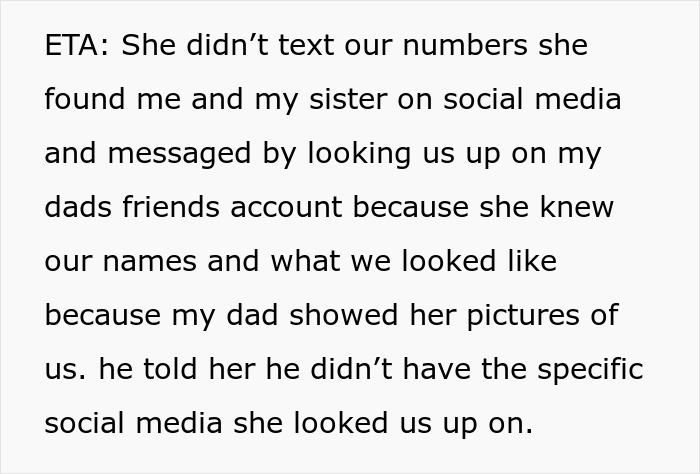 Dad’s Mistress Texts His Adult Daughter On NYE, Mom Devastated As Proof Exposes Months-Long Affair Dad’s Mistress Texts His Adult Daughter On NYE, Mom Devastated As Proof Exposes Months-Long Affair