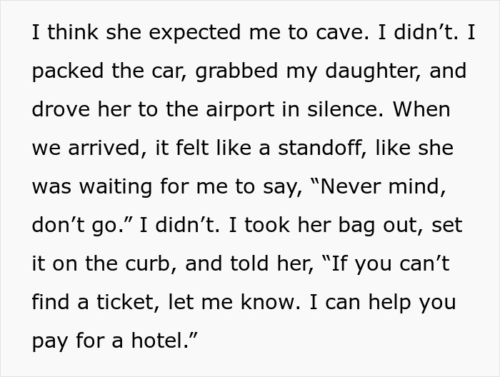 Scheming Mom Emotionally Blackmails Son, He Calls Her Bluff And Leaves Her Stranded At The Airport Scheming Mom Emotionally Blackmails Son, He Calls Her Bluff And Leaves Her Stranded At The Airport