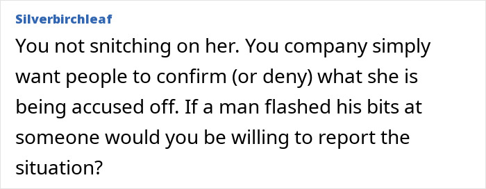 “A Man Doing That Would Be Fired”: A Woman’s Actions Spark A Double-Standard Debate “A Man Doing That Would Be Fired”: A Woman’s Actions Spark A Double-Standard Debate