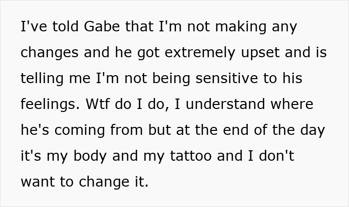 Guy Spirals Over Fiancée’s Tattoo Designed By Ex, Lets Jealous Pal Talk Him Into Postponing Wedding Guy Spirals Over Fiancée’s Tattoo Designed By Ex, Lets Jealous Pal Talk Him Into Postponing Wedding