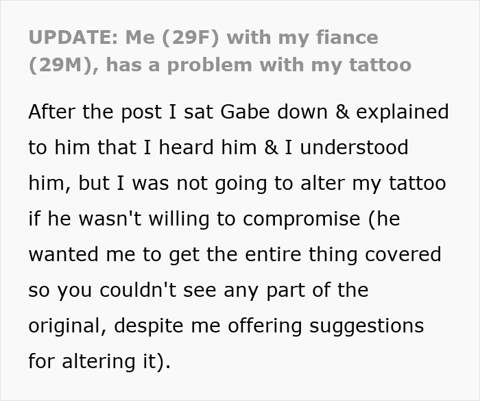 Guy Spirals Over Fiancée’s Tattoo Designed By Ex, Lets Jealous Pal Talk Him Into Postponing Wedding Guy Spirals Over Fiancée’s Tattoo Designed By Ex, Lets Jealous Pal Talk Him Into Postponing Wedding