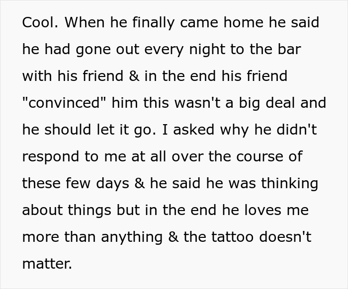 Guy Spirals Over Fiancée’s Tattoo Designed By Ex, Lets Jealous Pal Talk Him Into Postponing Wedding Guy Spirals Over Fiancée’s Tattoo Designed By Ex, Lets Jealous Pal Talk Him Into Postponing Wedding
