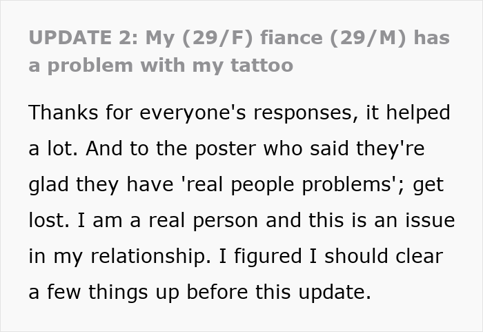 Guy Spirals Over Fiancée’s Tattoo Designed By Ex, Lets Jealous Pal Talk Him Into Postponing Wedding Guy Spirals Over Fiancée’s Tattoo Designed By Ex, Lets Jealous Pal Talk Him Into Postponing Wedding