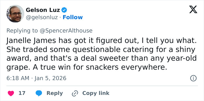 Fans Appalled By The Food At Critics Choice Awards After Star Brutally Calls It Out On Stage