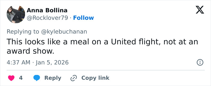 Fans Appalled By The Food At Critics Choice Awards After Star Brutally Calls It Out On Stage