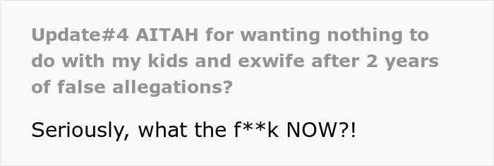 Dad Gets Accused Of Horrific Things By His Own Kids, Shares How His Life Fell Apart